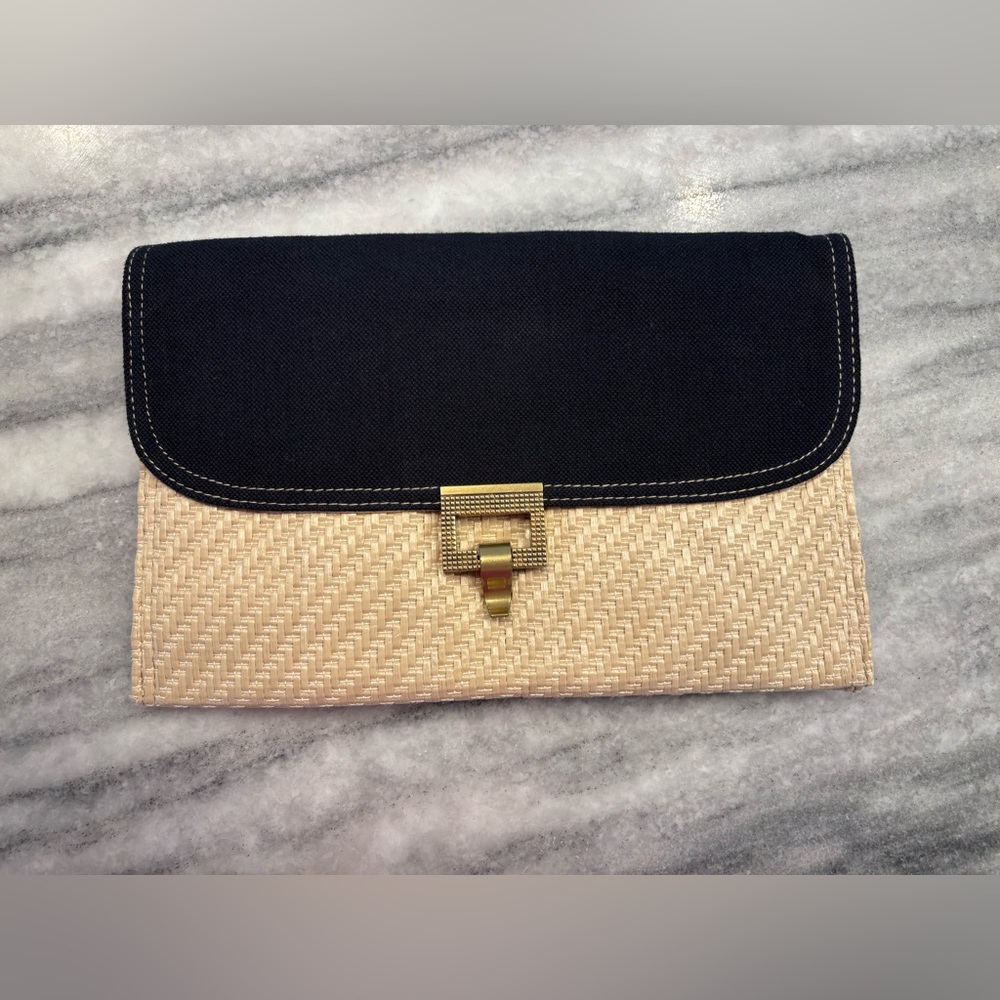 Jason Wu for Target Black and Tan Woven Clutch